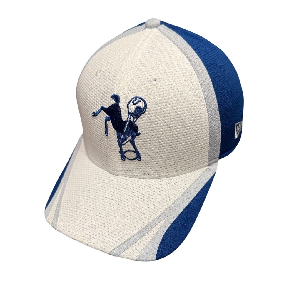 Indianapolis Colts Hat New Era 39Thirty Men's Medium-Large Blue White